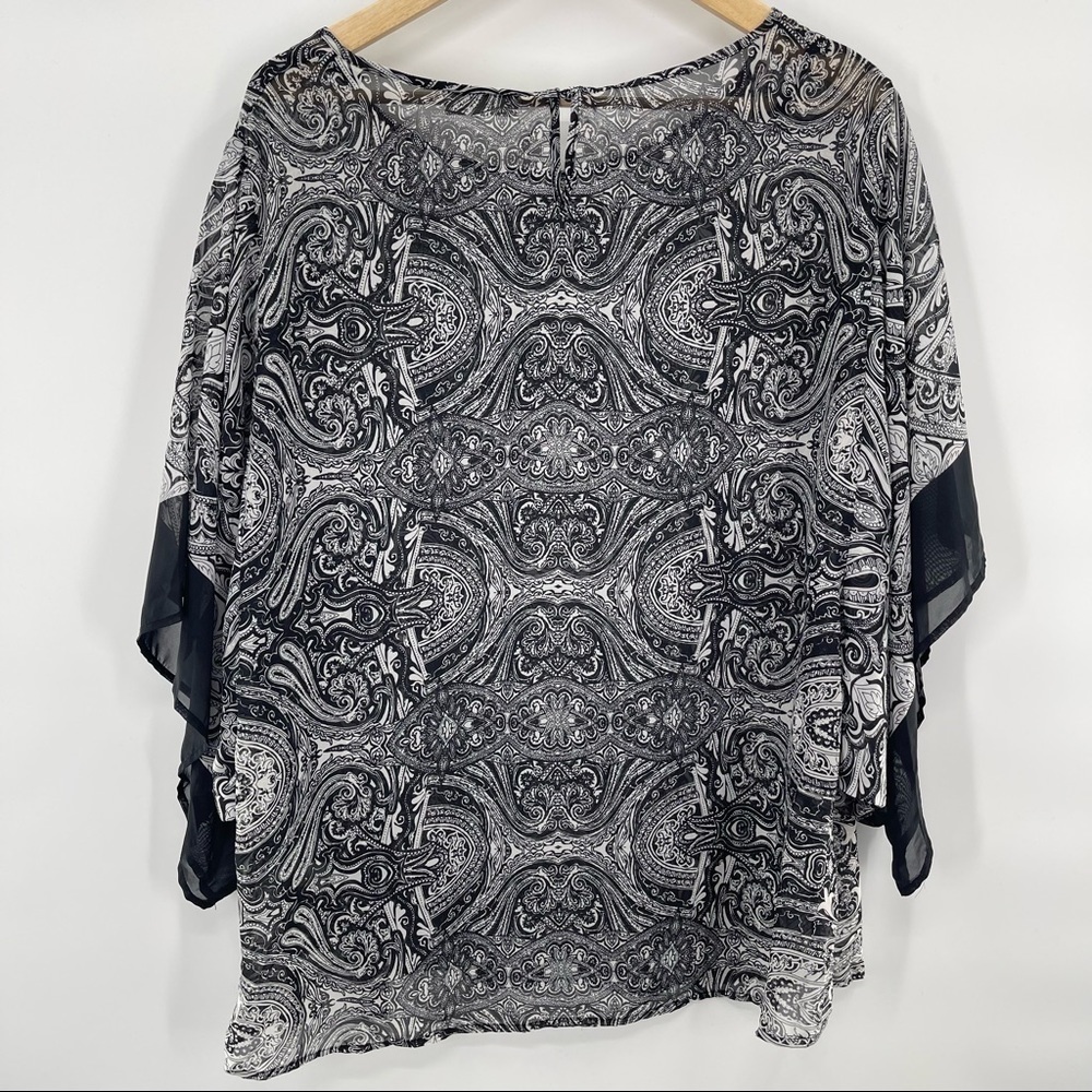 Dressbarn Sheer Oversized Top Size 1X - Picture 6 of 6